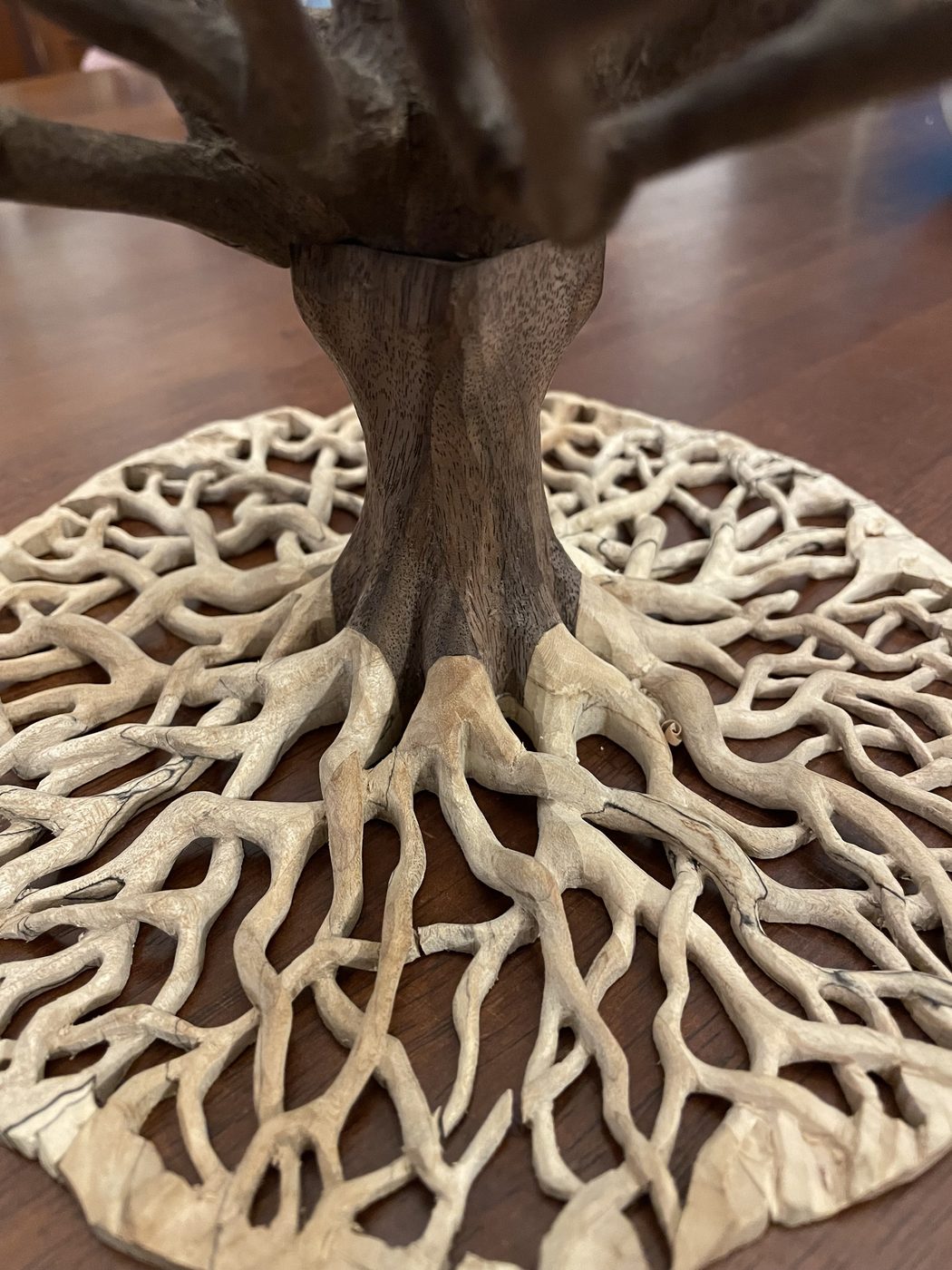 Decorative wood carving by J Drake Customs