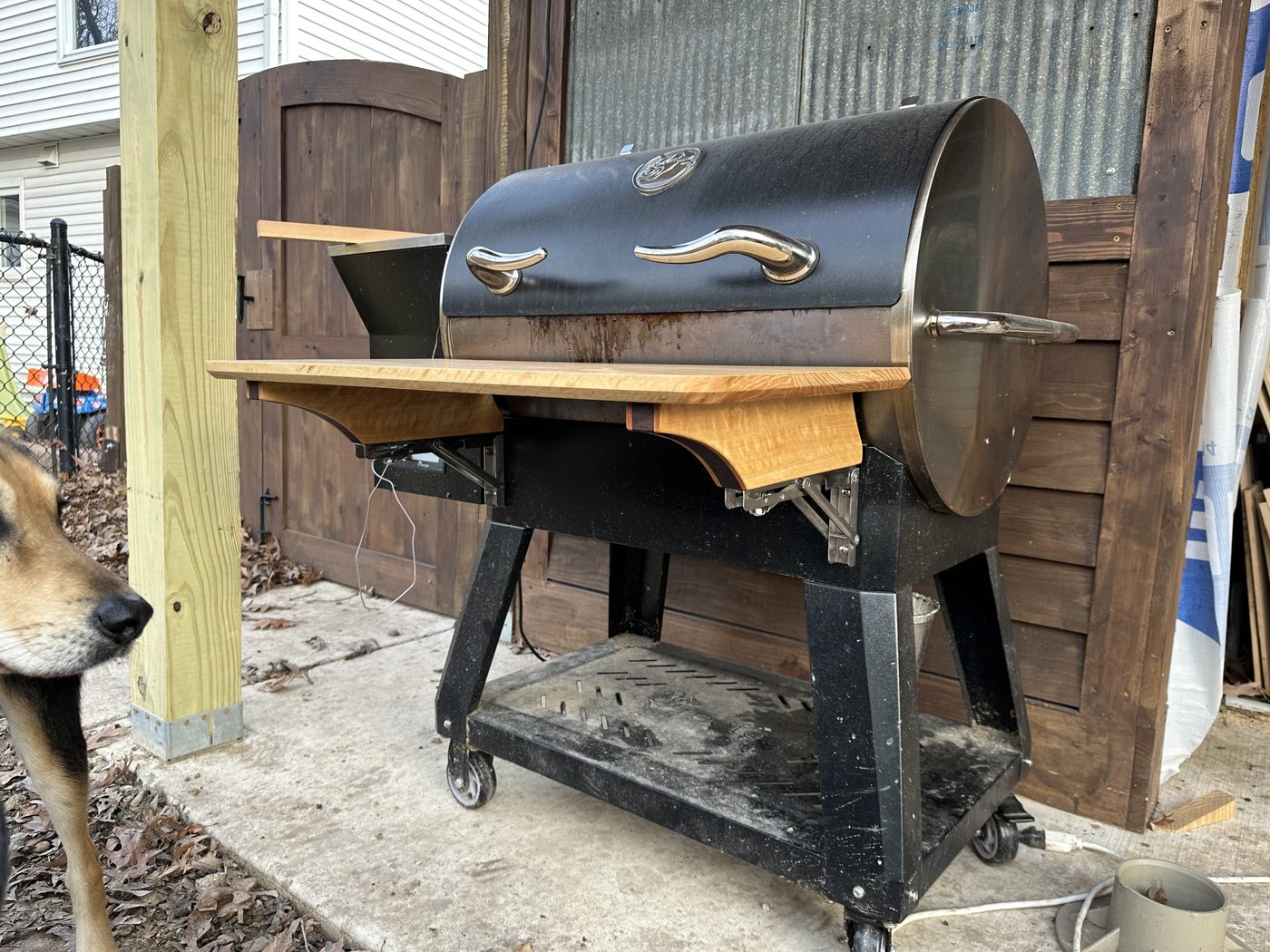 Custom outdoor woodworking build by J Drake Customs