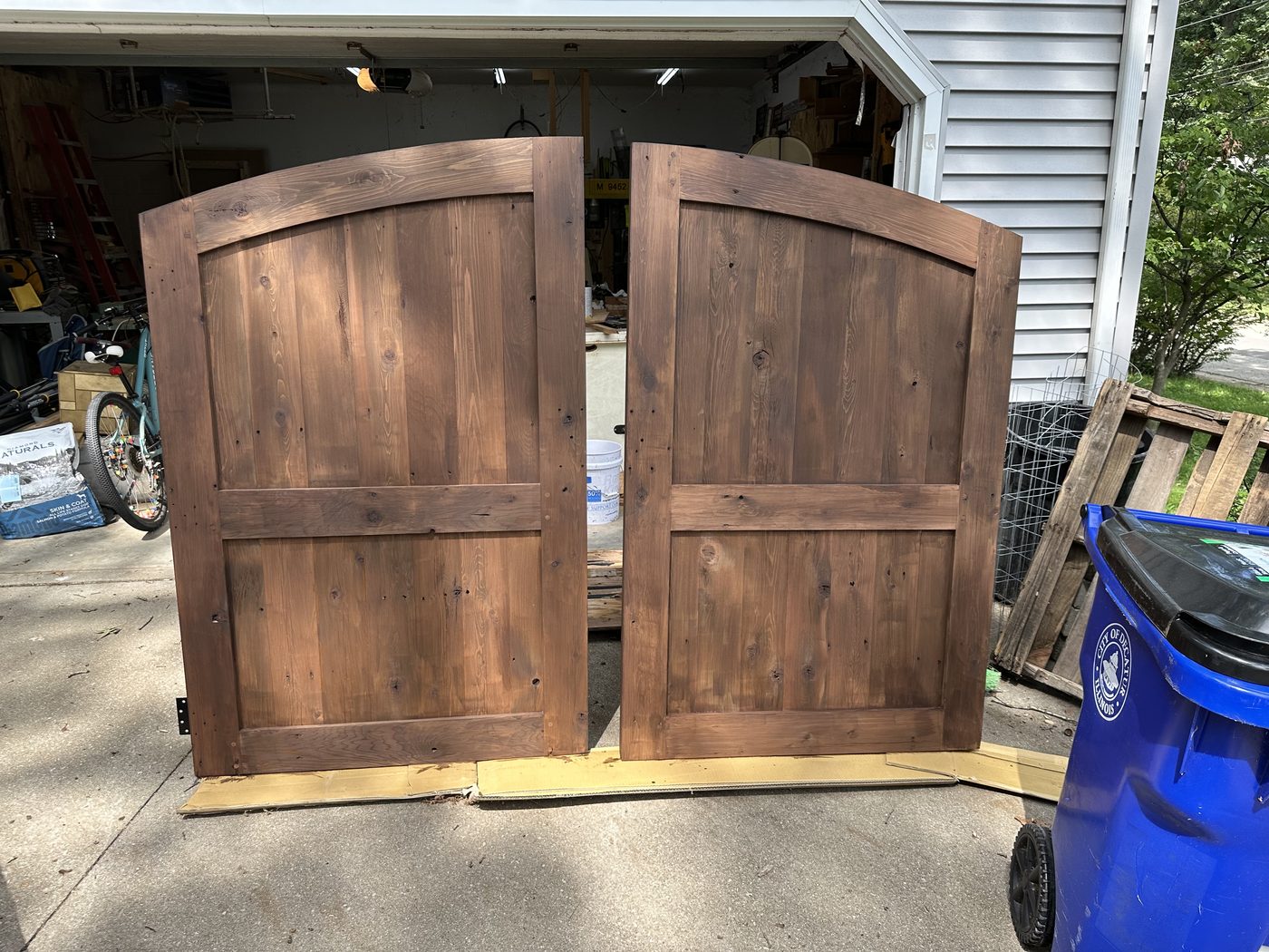 Custom door installation by J Drake Customs